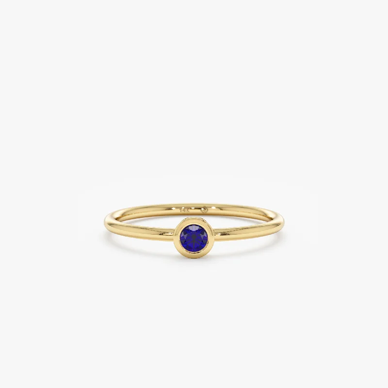 Natural Blue Sapphire Ring, Vienna