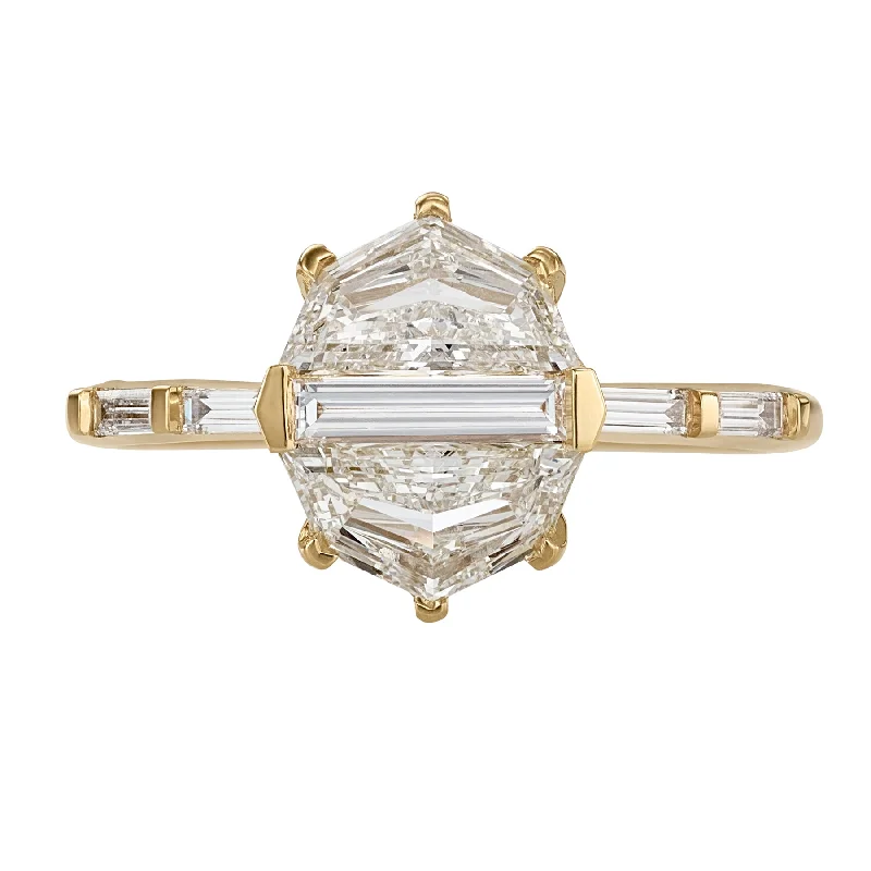 Orbit Cadillac & Baguette Diamond Engagement Ring