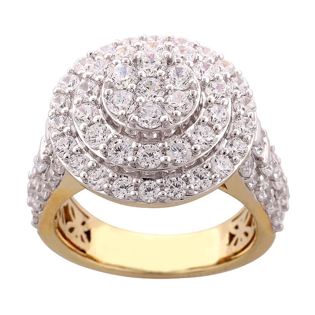 Red Hot Deal 3 CTW Diamond Engagement Ring in 10KT Yellow Gold