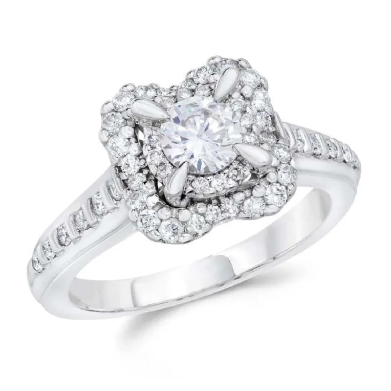 Signature Diamond Dreams 1 CTW Diamond Engagement Ring in 14KT White Gold