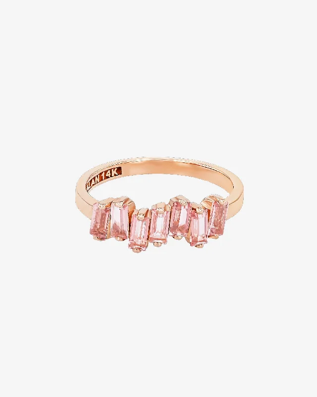 Amalfi Morganite Topaz Half Band