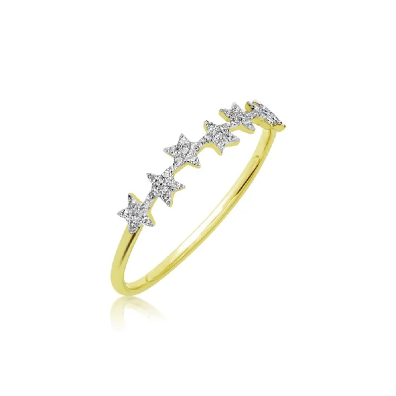 Meira T Dainty Multi  Star Ring