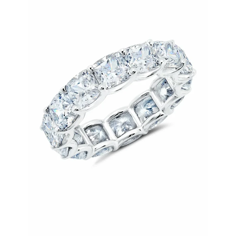 CRISLU Large Cushion Cut Eternity Band