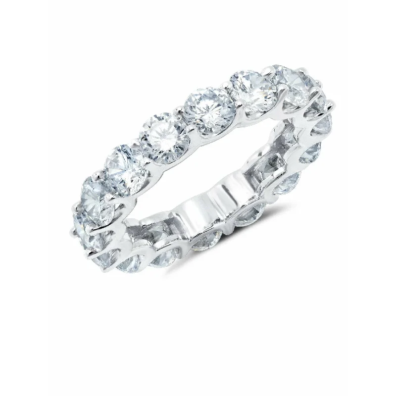 CRISLU Large Round Cut Eternity Band