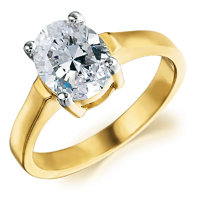 Oval Cut Solitaire Ring