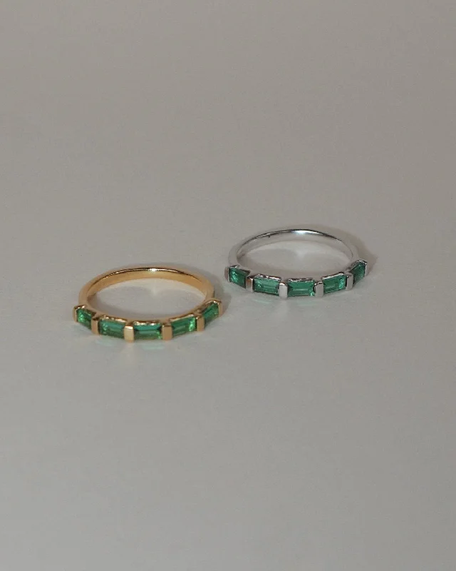 Buy More, Save More On Stunning Jewelry Designs 'Evie' Eternity Green Ring