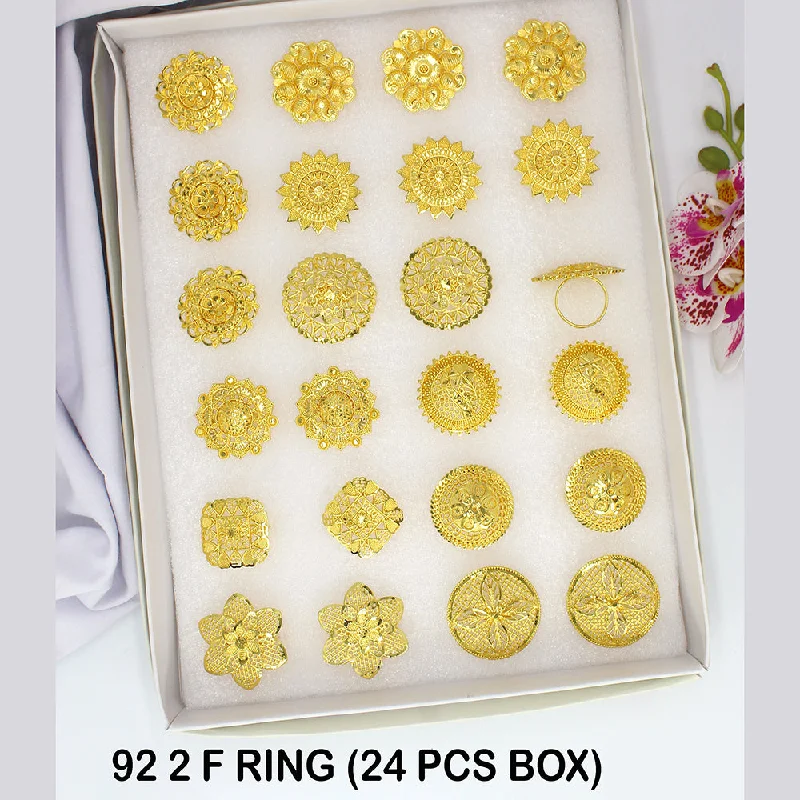 Holiday Jewelry Sale – Perfect Gifts At Great Prices Mahavir Dye Gold Adjustable Finger Ring Combo (Assorted Design)