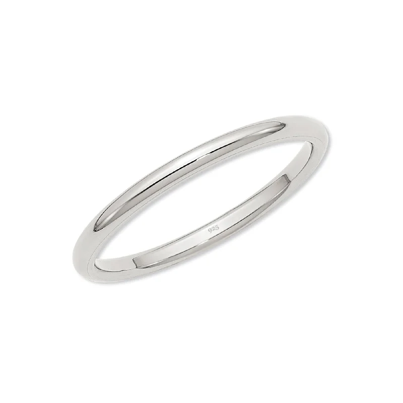 Don't Miss Out On Bestselling Jewelry At Special Prices Sterling Silver Baby Ring - 2mm Silver Band