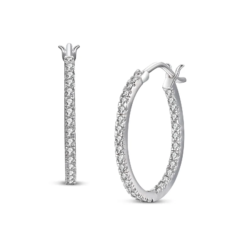 Get The Sparkle You Love At Prices You Adore Sterling Silver Earrings with Cubic Zirconia Accents