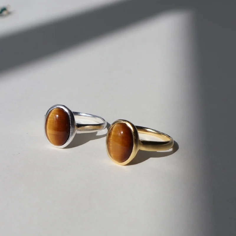 Unmissable Jewelry Discounts – Elevate Your Look For Less The 'Tiger's Eye' Oval Ring