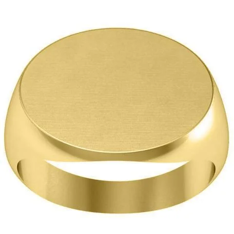 Elongated Oval Signet Ring - 20mm Wide