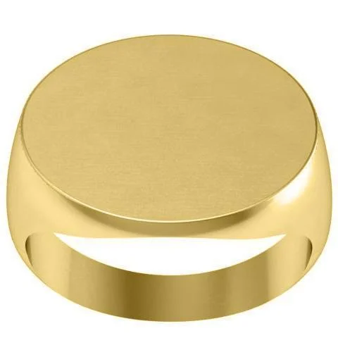 Elongated Oval Signet Ring - 20mm Wide