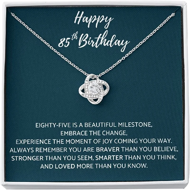 85th Birthday Necklace Gift for Sister Best Girl Friend Female Daughter Niece Cousin Mom Grandma Auntie Lady Unique