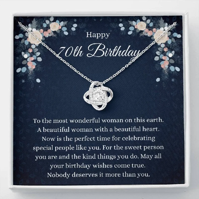 85th Birthday Necklace The Love Knot Necklace 85th Her Eighty Fifth Woman Friend 85th Birthday Friend Unique Gift