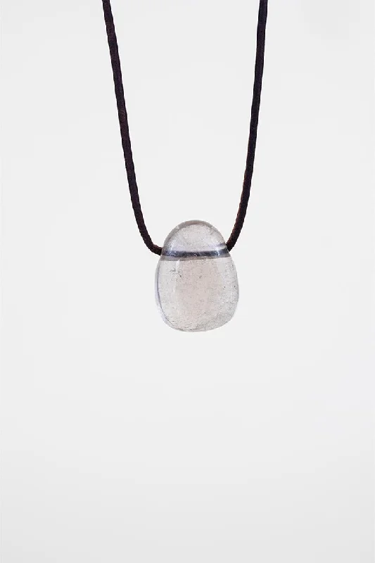 Don't Miss Out On Bestselling Jewelry At Special Prices Leather Necklace - Smoky Quartz