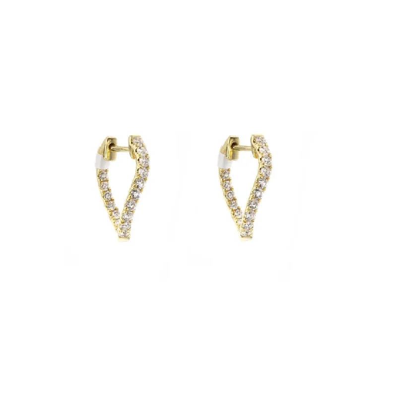 Jewelry Clearance – Final Chance To Save Big 0.63 ctw Diamond Inside-Out Hoop Earrings