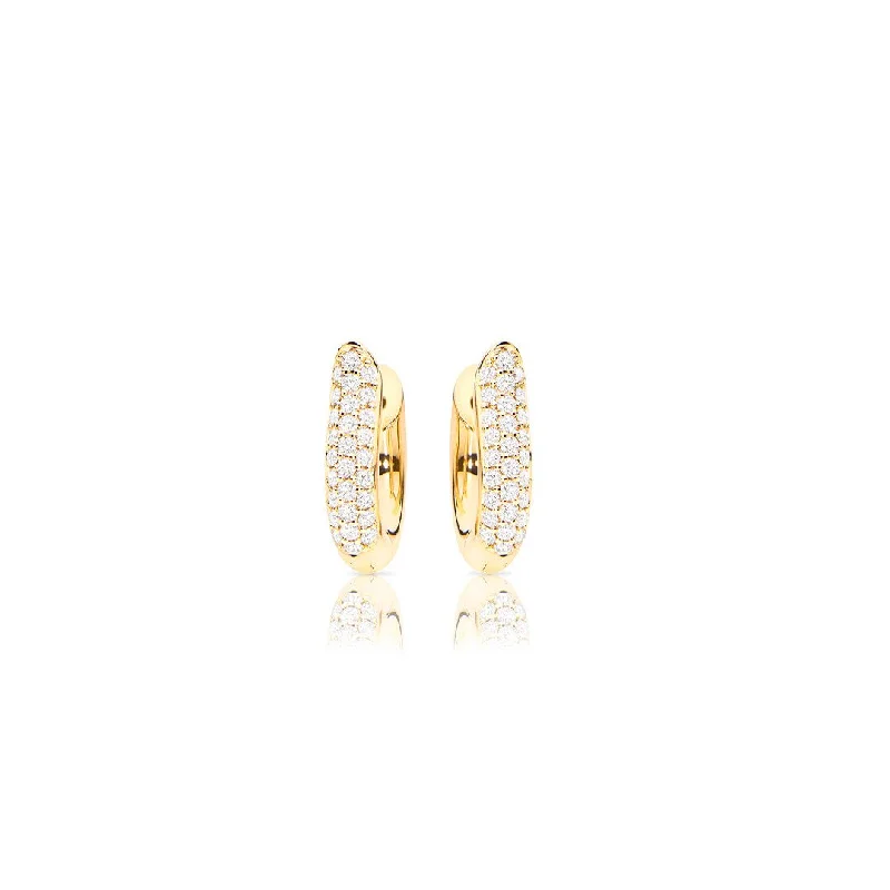 Modern Statement Jewelry For Bold Styling 0.67 ctw Diamond Hoop Earrings