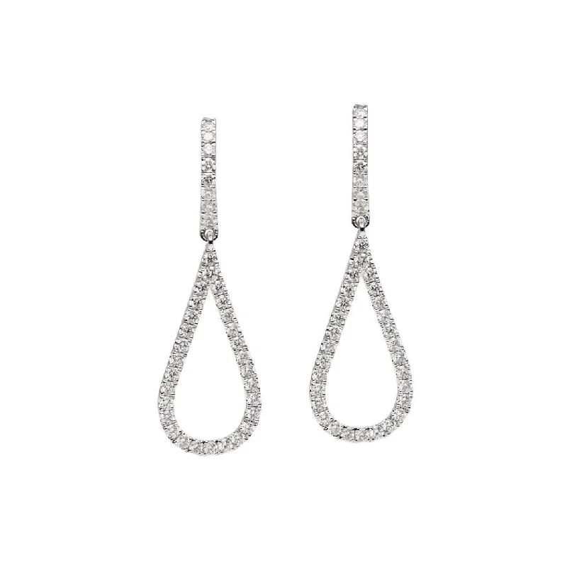 Make Your Outfit Shine With Discounted Jewelry 0.88 ctw Diamond Drop Earrings