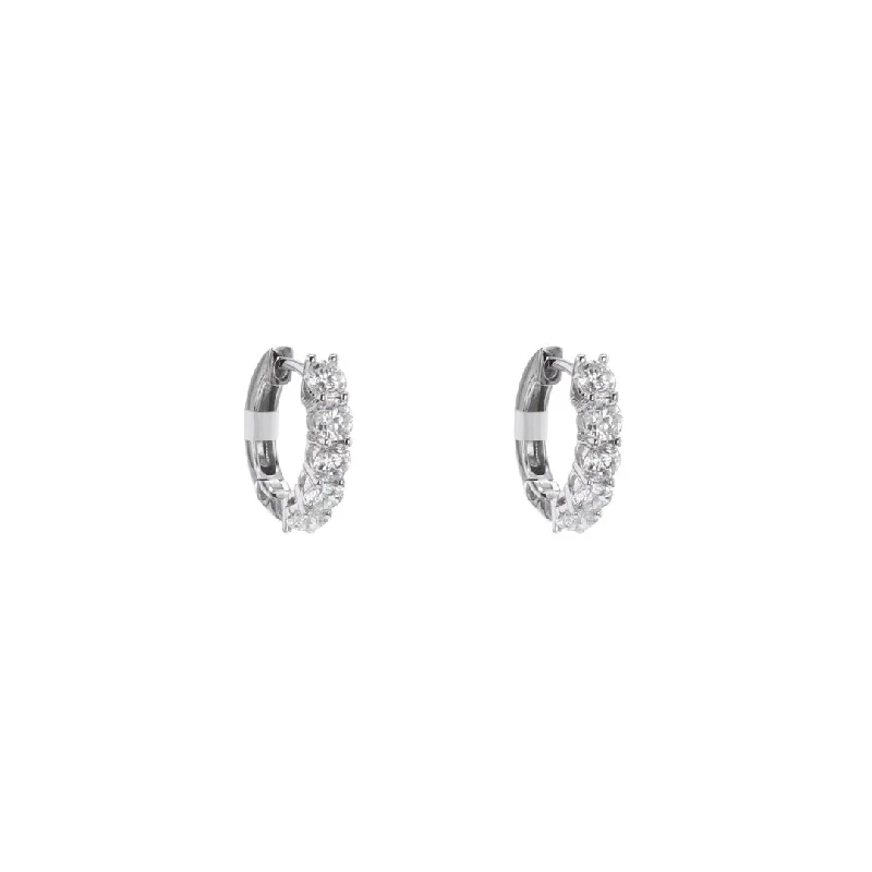 Clearance Sale On High-End Jewelry Collections 1.37 ctw Diamond Huggie Earrings