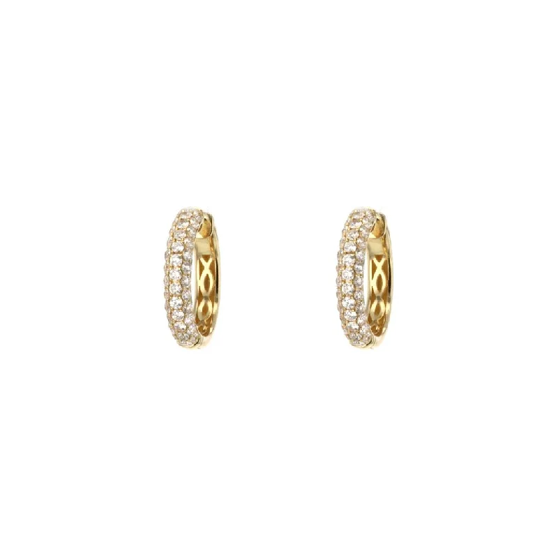 Fashion-Forward Geometric Jewelry For Contemporary Style 1.61 ctw Diamond Hoop Earrings