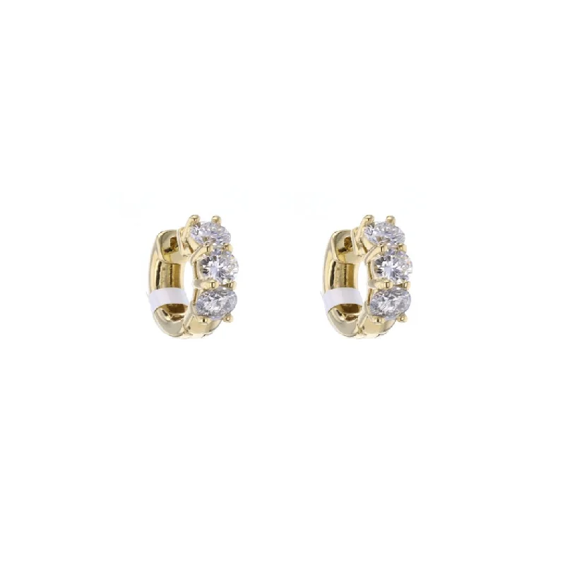 Beautiful Jewelry, Breathtaking Discounts – Hurry In 1.99 ctw Diamond Huggie Earrings