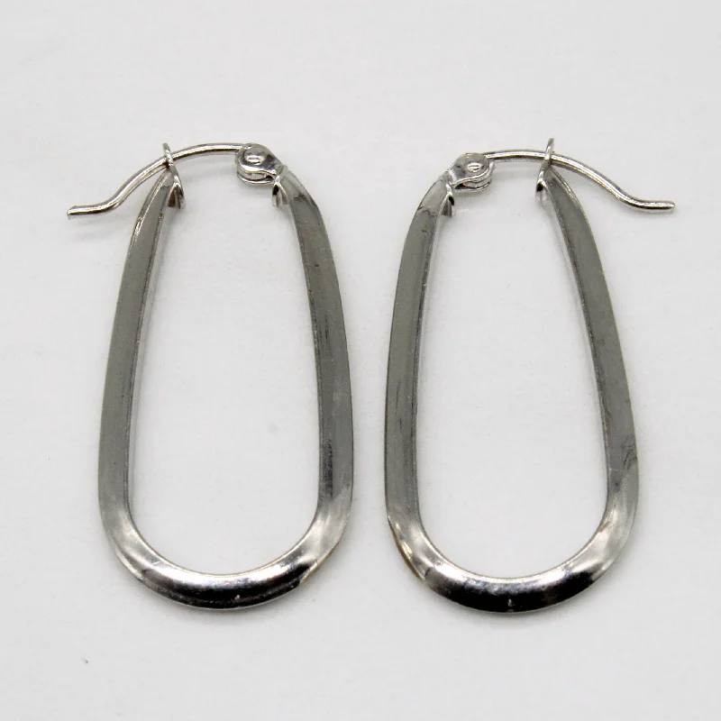 Jewelry Sale Bonanza – Grab Your Sparkle Now 10k White Gold Hoop Earrings