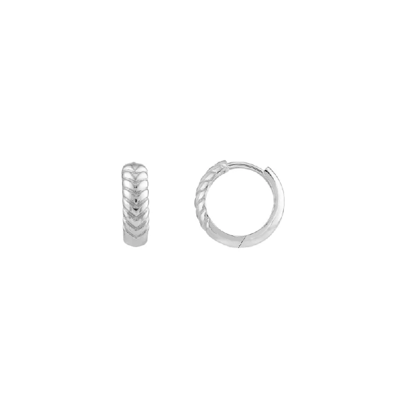 Elegant Jewelry, Affordable Luxury – Shop Now 14k Chevron Hinge Hoops