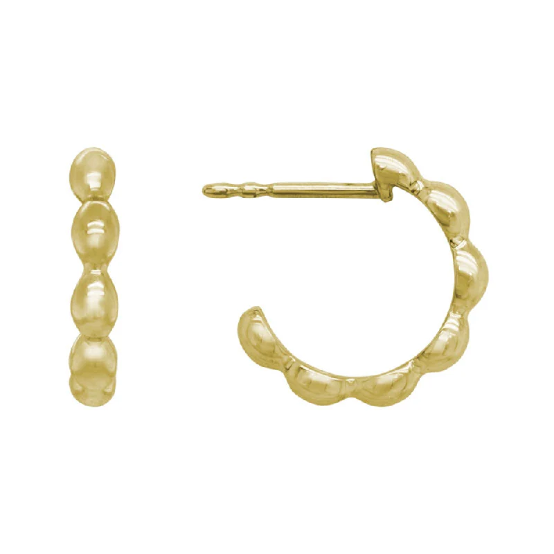 Shop Dazzling Jewelry With Special Promotional Discounts 14k Gold Beaded Hoops