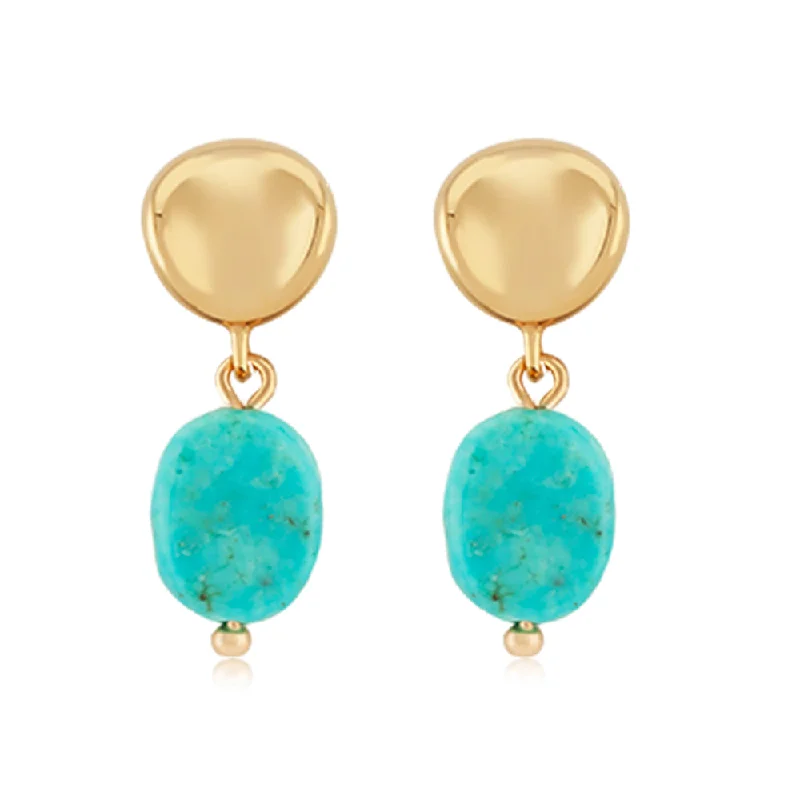 Upgrade Your Collection With Our Limited-Time Jewelry Sale 14k Turquoise Drop Earrings