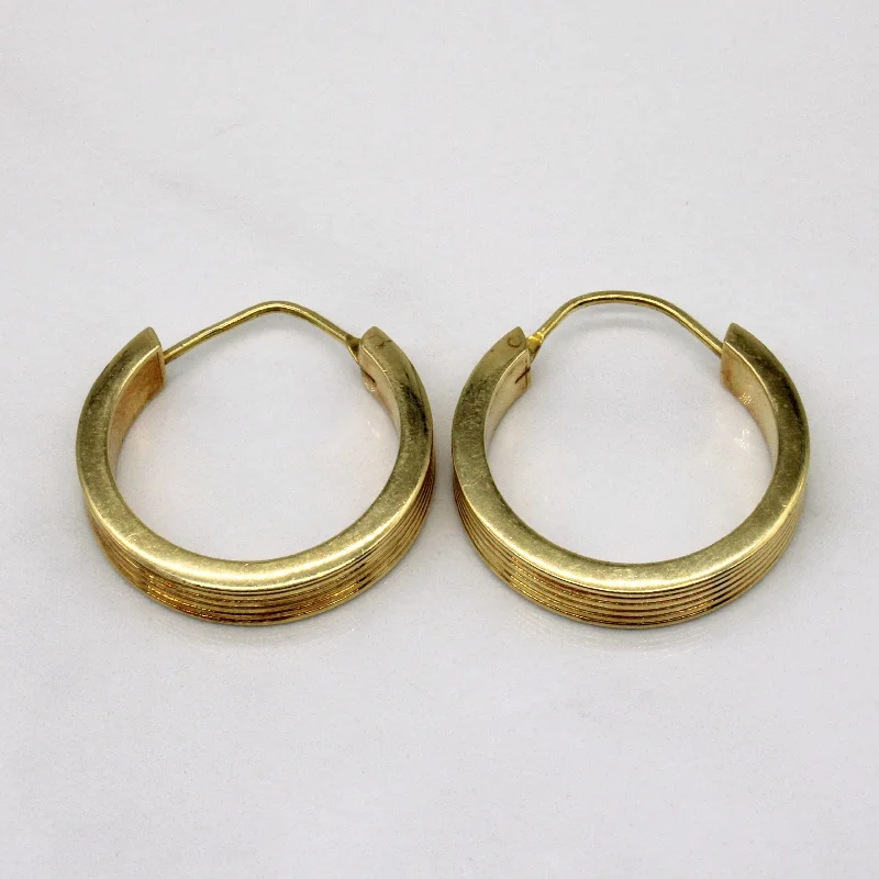 Flash Sale On Stunning Jewelry – Don't Miss Out 18k Yellow Gold Hoop Earrings