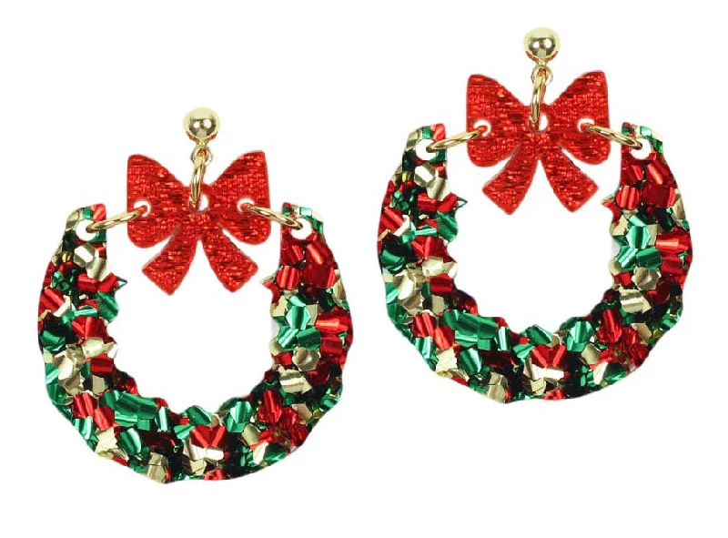 Must-Have Jewelry At Irresistible Discounts Christmas Wreath Earring