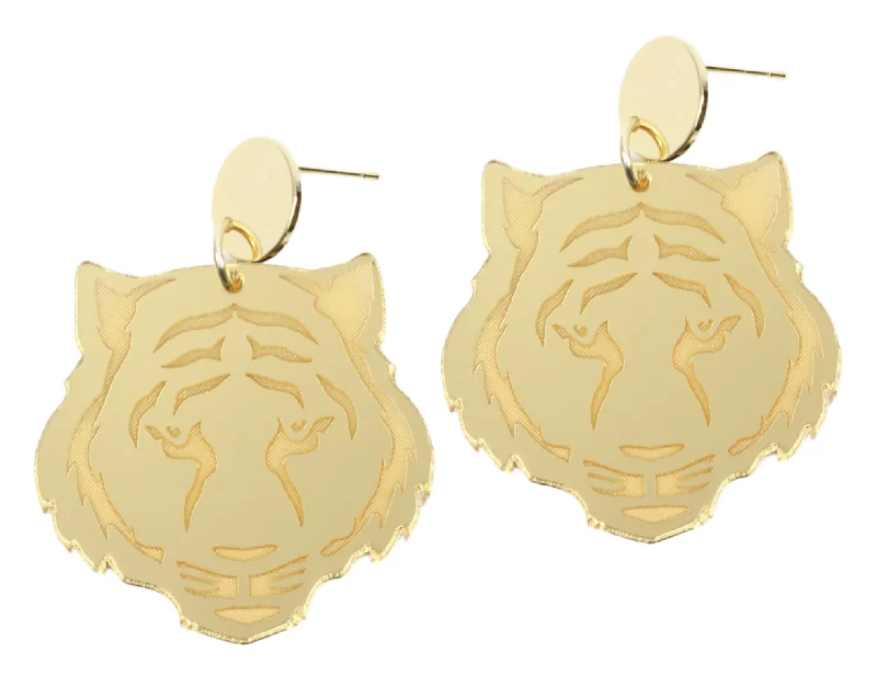 Elegant Jewelry Styles At Budget-Friendly Prices Gold Tiger Earring