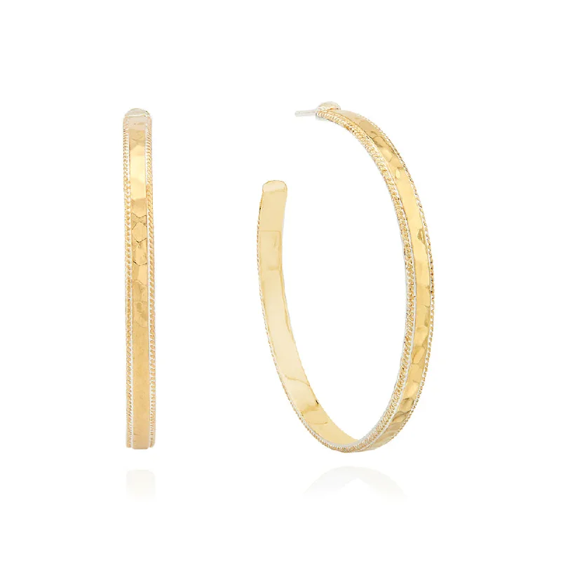 The Perfect Jewelry Piece At The Perfect Discount Anna Beck Large Hammered Hoop Earrings