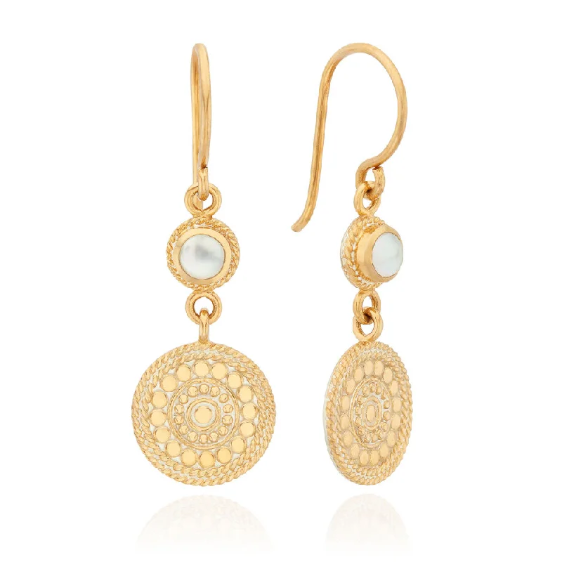 Don't Miss Our Biggest Jewelry Sale Of The Season Anna Beck Mother of Pearl and Disc Drop Earrings