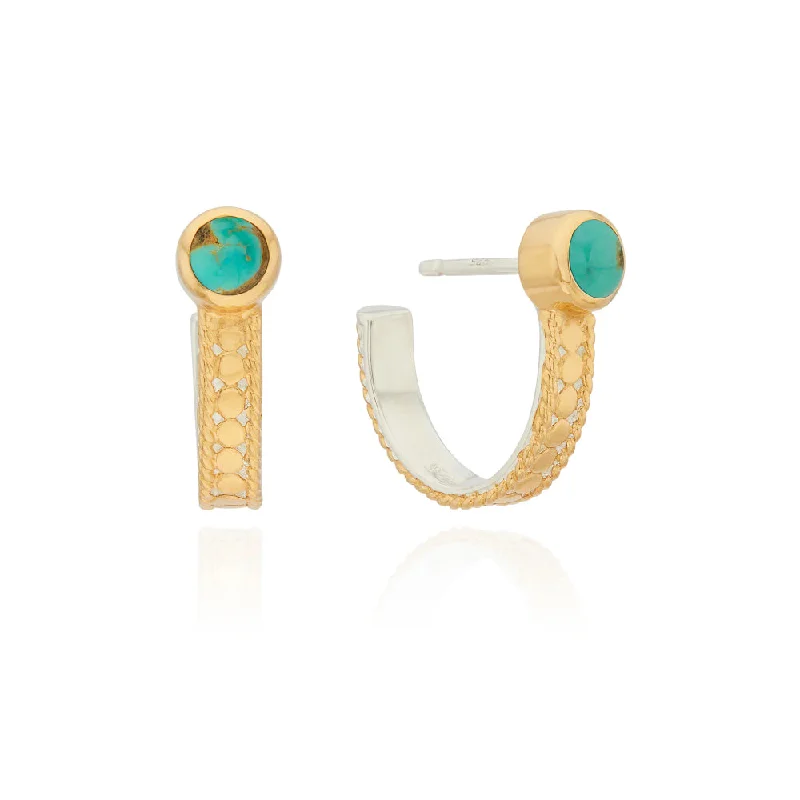 Stunning Jewelry Pieces At The Lowest Prices Ever Anna Beck Single Turquoise Hoop Earrings