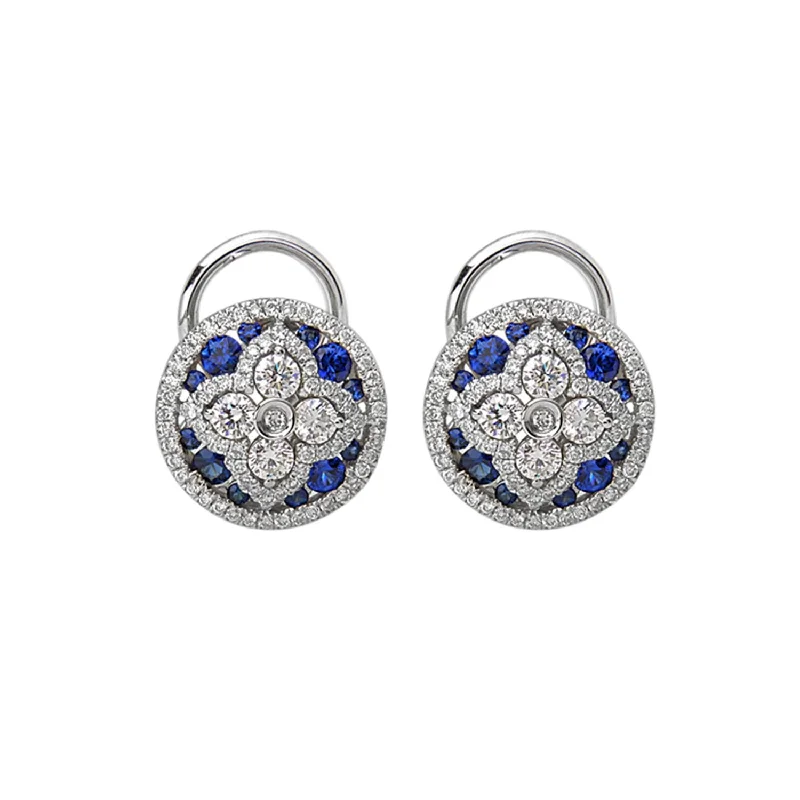 Sparkle In Style With Our Best Jewelry Deals Blue Sapphire & Diamond Earrings