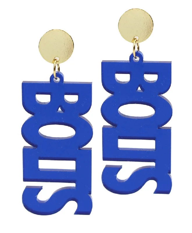 Limited-Time Jewelry Discounts – Shine Without The Splurge Bolts Acrylic Earring - Blue Mirrored