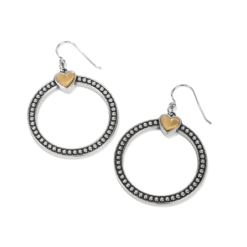 The Perfect Accessory For Less – Jewelry Sale Live Brighton Pretty Tough Bold Heart Two Tone French Wire Earrings