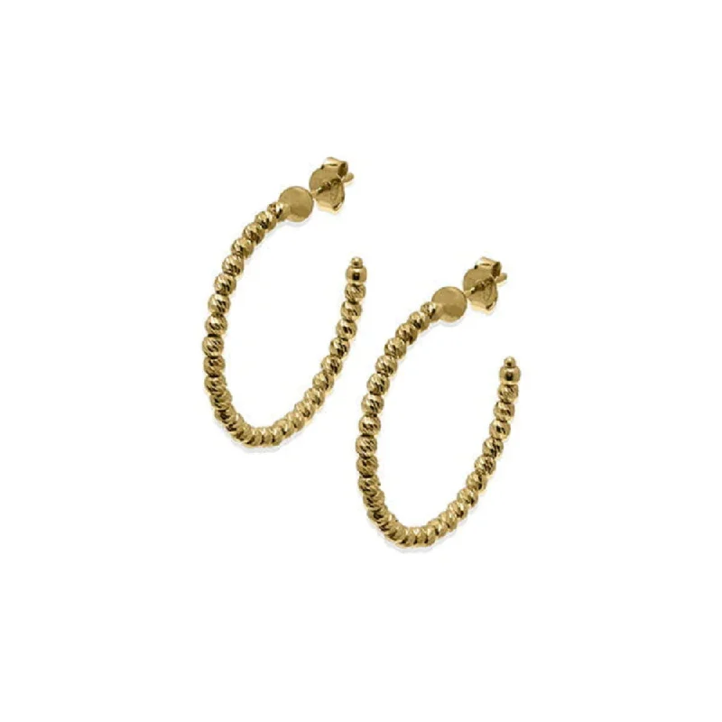 Sparkle For Less – Shop Our Limited-Time Jewelry Deals Desmos Gold Tone Diamond-Cut Hoop Earrings