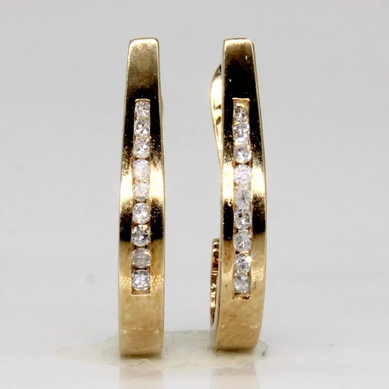 Sparkle More For Less – Jewelry Sale Happening Now 10k Yellow Gold Diamond Hoop Earrings | 0.10ctw |