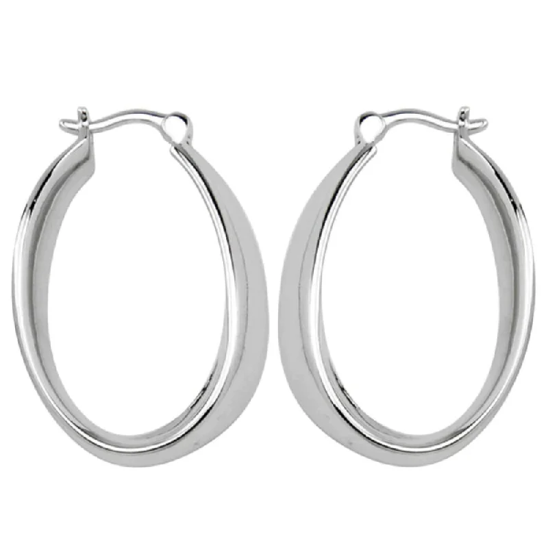 Timeless Elegance At Unbelievable Discounts Elle Sterling Silver Hoop Earrings