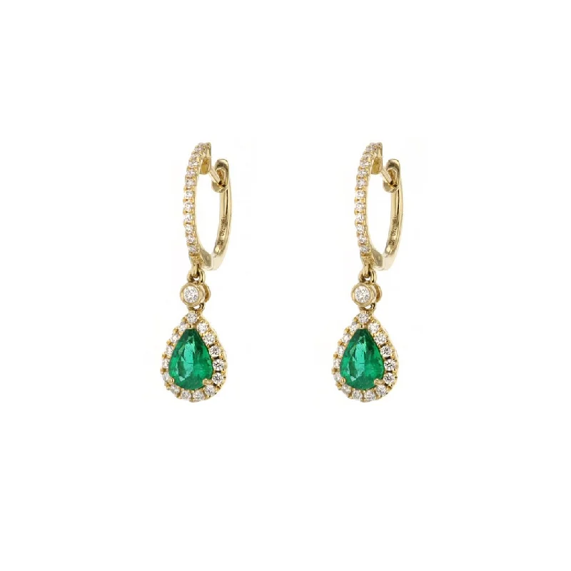 Exclusive Jewelry Sale – Limited-Time Discounts Emerald & Diamond Drop Earrings