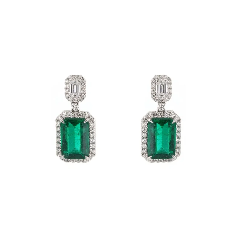 Upgrade Your Jewelry Collection For Less Emerald & Diamond Drop Earrings