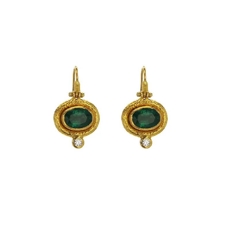 Luxury Meets Affordability – Jewelry Sale Live Now Emerald & Diamond Drop Earrings