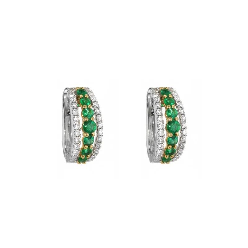 Personalized Jewelry Sale – Meaningful Gifts At Great Prices Emerald & Diamond Hoop Earrings