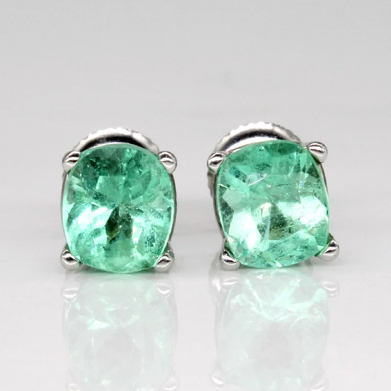 Limited-Stock Jewelry Sale – Shop Before It's Gone Oval Cut Emerald Earrings | 2.30ctw |