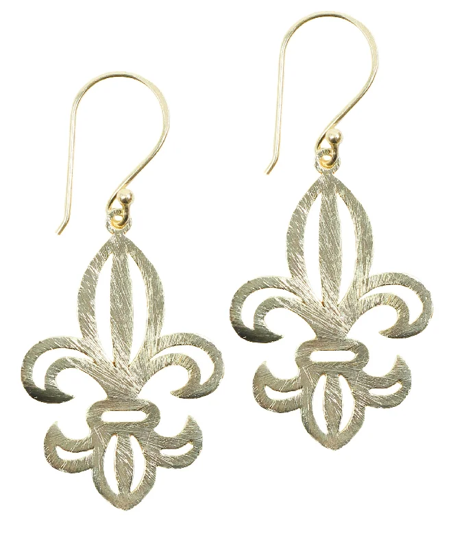 Luxury Jewelry Sale – Sparkle For Less Fleur De Lis Earring