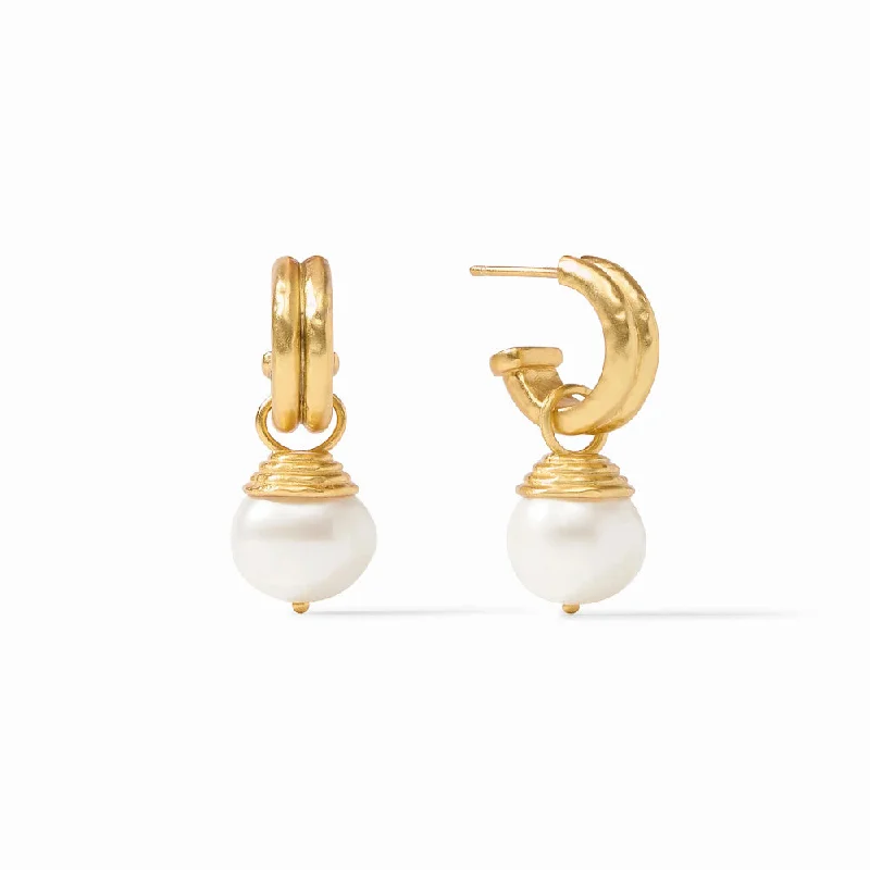 Bold And Beautiful Jewelry Now At Irresistible Prices Julie Vos Astor Pearl Hoop & Charm Earrings