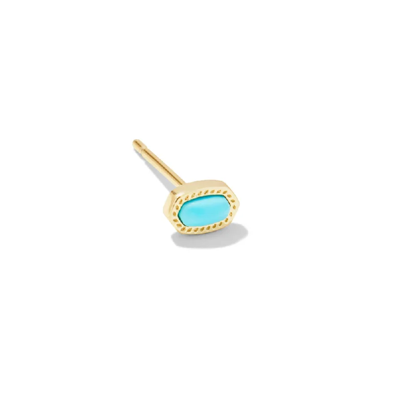 Upgrade Your Jewelry Collection For Less Kendra Scott Elliot Single Stud Stud Earring - Gold Turquoise