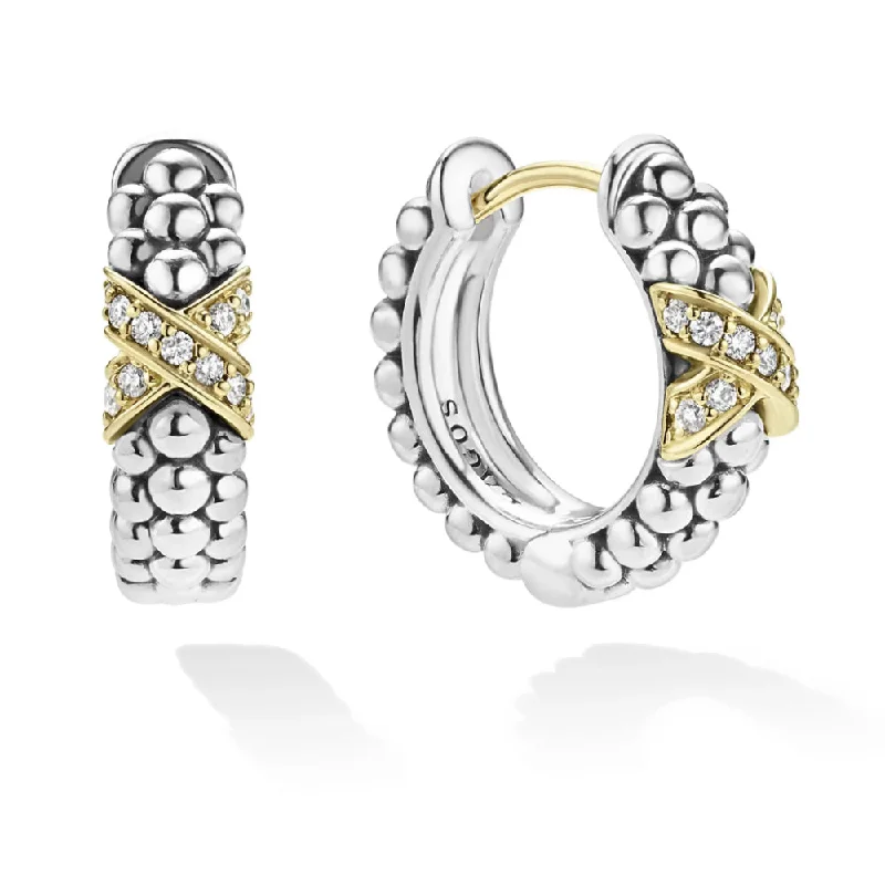 Premium Jewelry, Premium Discounts – Act Fast Lagos Embrace Two-Tone Diamond Huggie Earrings